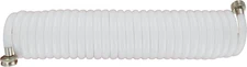 Drinking Water Safe Coil Hose Flexible Recoil Garden Hose Size:25-Foot White