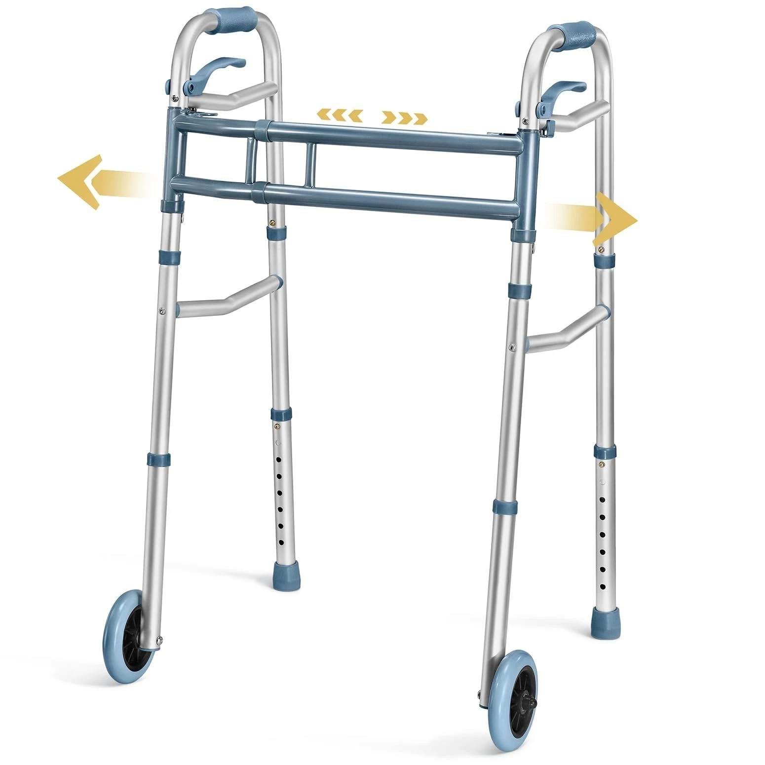 Medical king Walkers for Seniors Aluminum Lightweight Walker with Wheels, Adj...