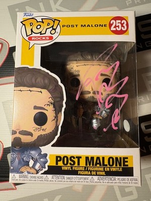 Post Malone Signed Post Malone Rocks Funko Pop! Autogramm ACOA Musik Jellyroll