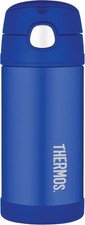 Thermos - Blue Water Bottle (355ml) - BPA Free, Stainless Steel, Spill Proof, P