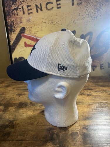 Child’s Dallas Cowboys New Era Stretch Fitted Hat White/Navy-Blue Sz Child-Youth - Picture 4 of 7