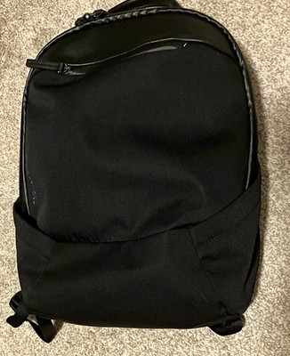 Troubadour Men's Black Backpack Zip Closure Solid Travel Business Casual