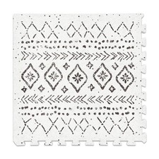 Baby Foam Play Mat Floor Tiles for Kids Puzzle Piece Mat 6x4ft Boho 6 Tiles