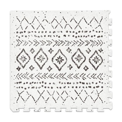 Baby Foam Play Mat Floor Tiles for Kids Puzzle Piece Mat 6x4ft Boho 6 Tiles