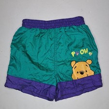 Vintage Winnie The Pooh Swim Trunks Infant Size 12 Month 90s Y2K K R Sportswear