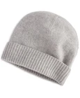Charter Club 100% Cashmere Cuffed Beanie GREY NWT