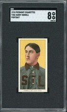 1909-11 T206 Harry Howell  Portrait Piedmont SGC 8