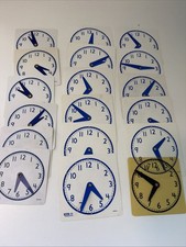 "Hand2Mind Student Clocks Set of 10   White Faces   Time Teaching Tools   835AA"