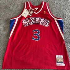 NWT Authentic Mitchell & Ness Allen Iverson Philadelphia 76ers Rookie Jersey 56