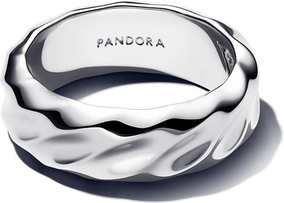 Pandora Gewellter Breiter Band-Ring 193886C00 Damenring - Bild 1 von 2
