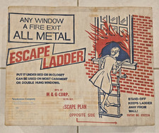 VTG M&G Corp. All-Metal Fire Escape Ladder 2-Story 15 Foot ~ Excellent Condition
