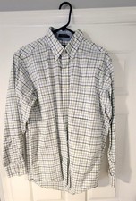 Chaps Ralph Lauren Plaid Long Sleeve Button Up Mens Shirt 16/16 1/2 34/35 Oxford