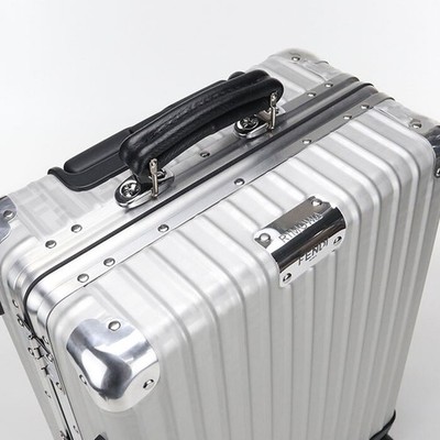 Rimowa FENDI 33L Silver 4 wheels Carry Case Suitcase 972.90 USED