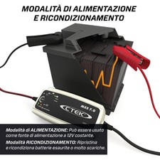 Caricabatterie 12V 7A Mxs 7.0 per Batterie Veicoli Auto Moto Camper Furgoni - Miniatura 5