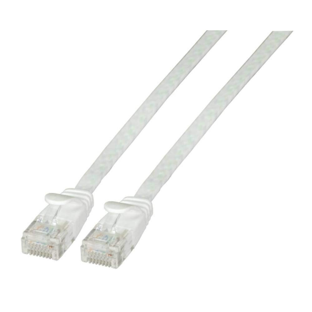 EFB Elektronik K8107WS.2 RJ45 Netzwerkkabel, Patchkabel CAT 6a U/UTP 2.00m Weiß