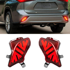 LED Rear Bumper Tail Brake Fog Light Lamp Turn Brake Park For 2020-26 Highlander