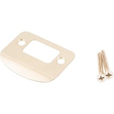 Full Lip Round Corner Deadbolt Strike Plate, 2-1/4 Inches, 1-5/8" Center-to-Cent