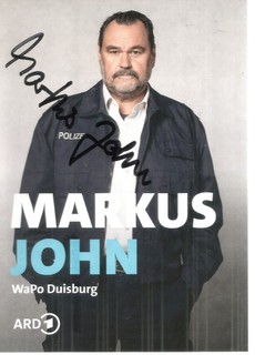 Markus John y Schauspieler handsigniert