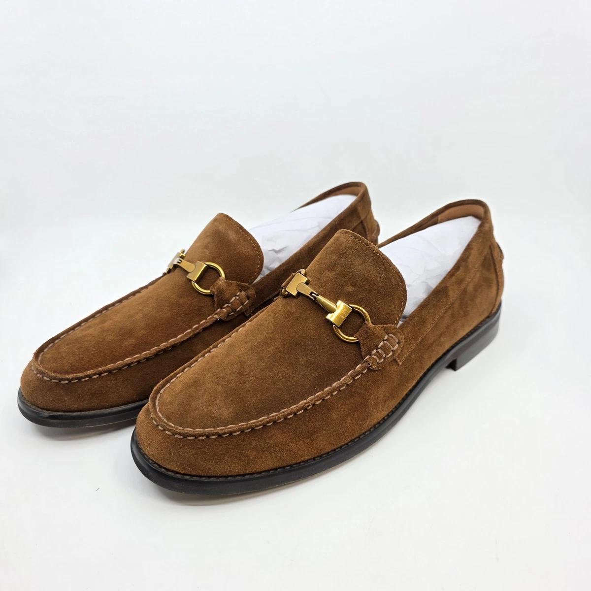 Steve Madden Men\'s Zander Slip On Tassel Loafers Brown Size 8 1/2 ONDRE Tan Suede Tassel Slip-On Men main image 4