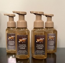 Bath Body Works Foaming Hand Soap TOASTED COCONUT CREME 4 x 8.75 oz NEW