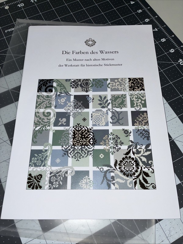 Cross Stitch Pattern Die Farben Des Wassers The Colors of water chart booklet 