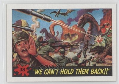 1988 Topps Dinosaurs Attack! We Can't Hold Them Back!! #38 0b6