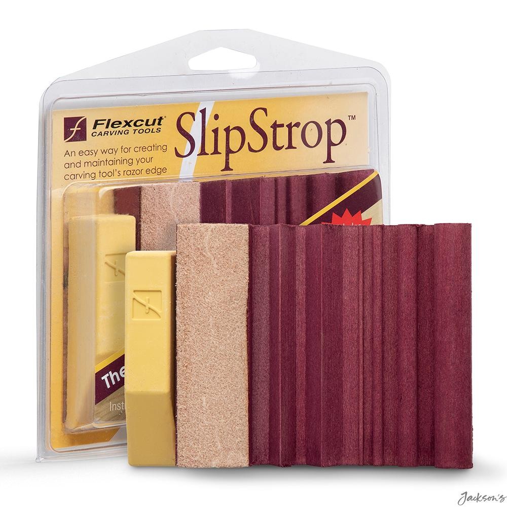 Flexcut SlipStrop Carving Tool Sharpening Kit Leather Honing Compound Gouges ...