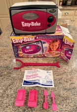 2003 Easy-Bake Oven Snack Center Tested Working w/ Box Missing Baking Pans