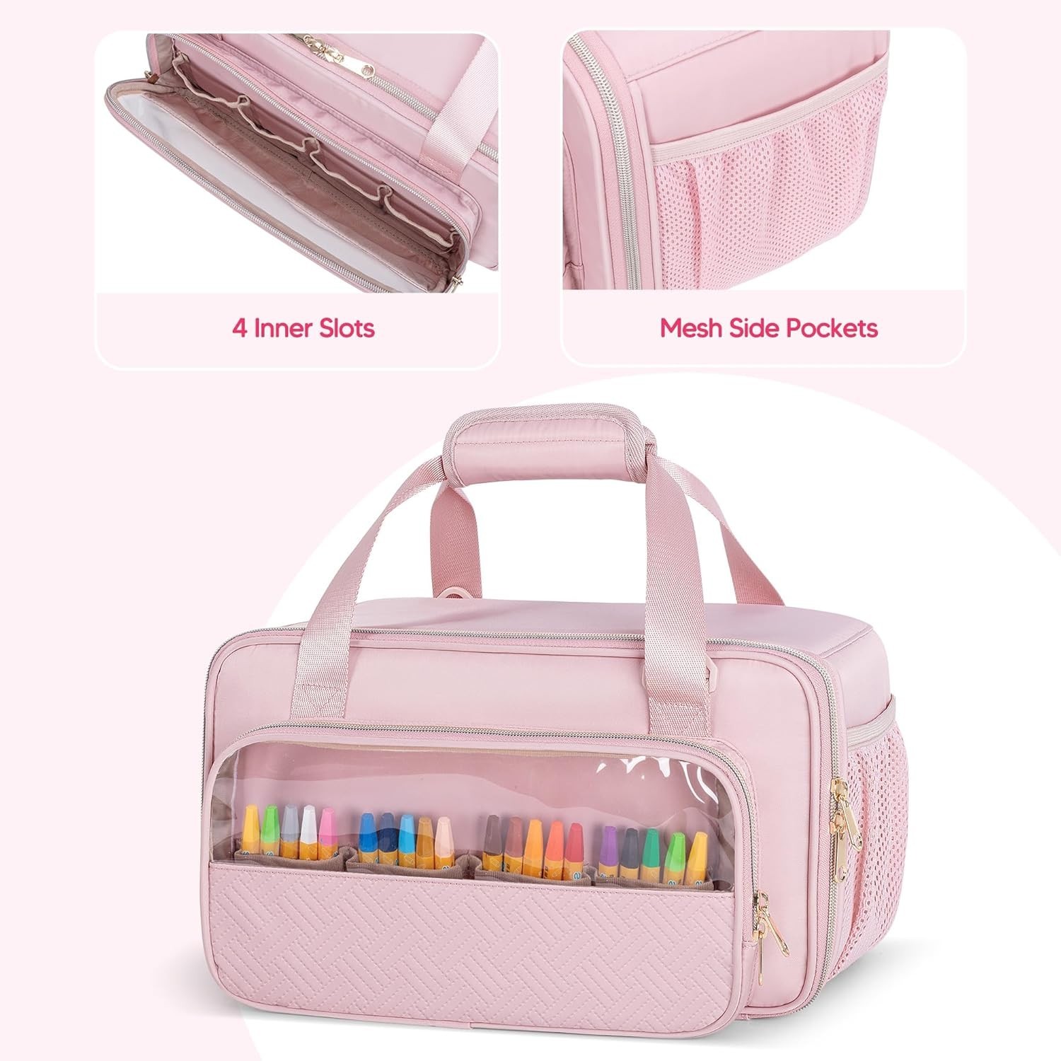 Marker Organizer Case Holding up to 216 Markers, Marker Storage Carrying Bag, La