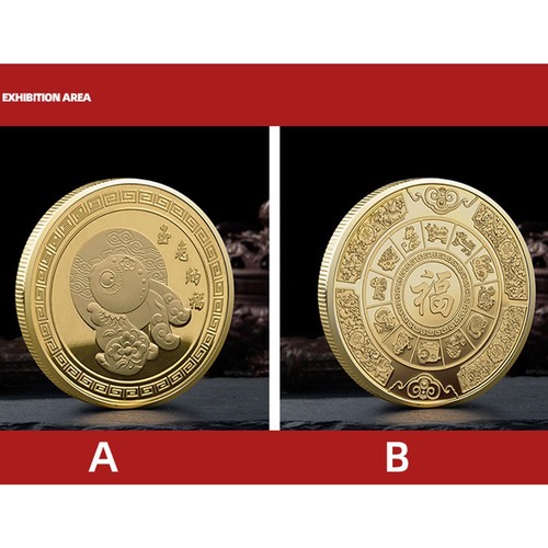 Chinese Zodiac Rabbit 2023 Gold Lucky Rabbit Sliver Coin for Chinese New Year - Picture 6 of 12