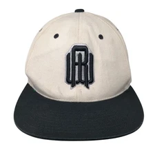 The Classics Yupoong Snapback Hat Beige One Size Adjustable Embroidered 6 Panel