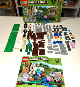 Lego 21123 Minecraft "The Iron Golem" 100% Complete: Box, Manuel, Figures, Piecs