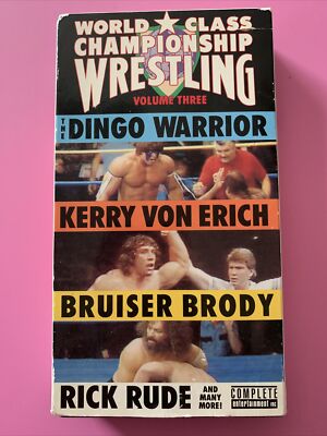 World Class Championship Wrestling Volume Three WCCW VHS RARE GREAT SHAPE! 