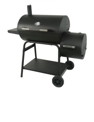 Expert Grill 28 inch Barrel Charcoal Grill/Smoker - Black
