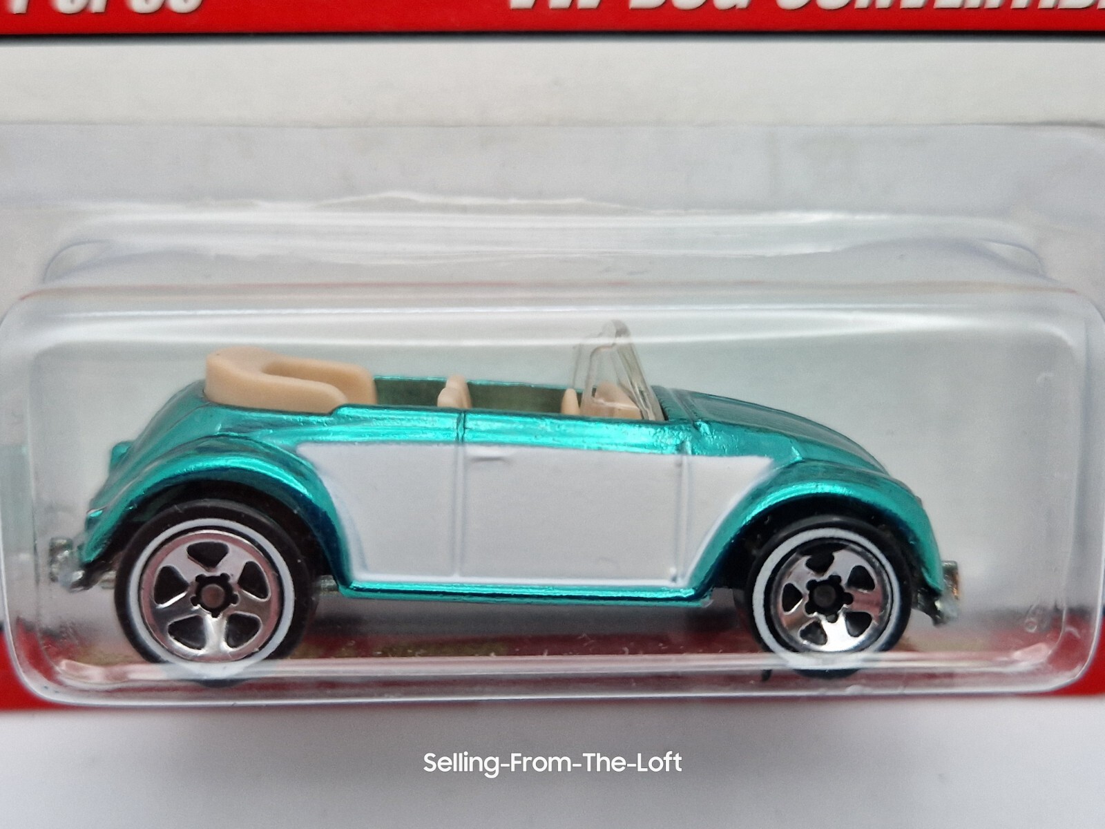 Hot Wheels VW Beetle Bug Convertible Classics in Green Diecast Vehicle