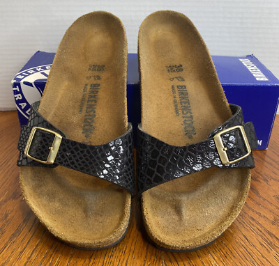 birkenstock madrid snake black