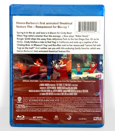 Hey There, It's Yogi Bear (Blu-ray, 1964, Warner Archives) Brand New ! - Picture 2 of 3