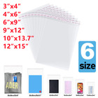 1000pcs Resealable Poly Bags Transparent OPP Bag Plastic Bags Self Adhesive Seal