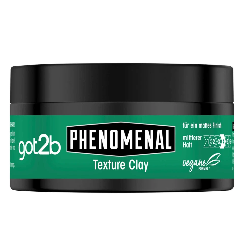 6x 100ml Schwarzkopf got2b phenomenal Mann O Mann Texture Clay Matt Effekt - Bild 2 von 3