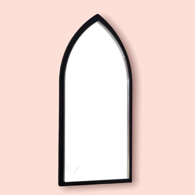 Gothic Bogenförmige Acryl Spiegel mit einem Farbrahmen nach Wahl & Haken