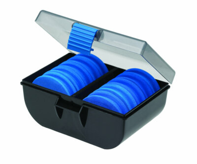 Kinetic Dispencer Box - Rig Box mit 10 EVA Spulen Angelbox Vorfachbox Box