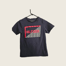 Tommy Hilfiger Logo Tshirt Blue Youth Size Large 12/14