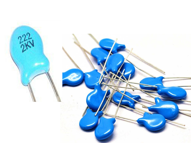 222 2kv (1000x) Disc Ceramic Capacitors 2200pF 2.2nF 0.0022 uF 222 ...