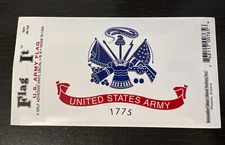 U.S. Army Flag Seal United States Decal STICKER  bumper  3"x5" 1775