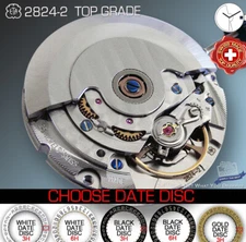 MOVEMENT AUTOMATIC ETA 2824-2, TOP GRADE GLUCYDUR, 5 DATE VARIATIONS SWISS MADE
