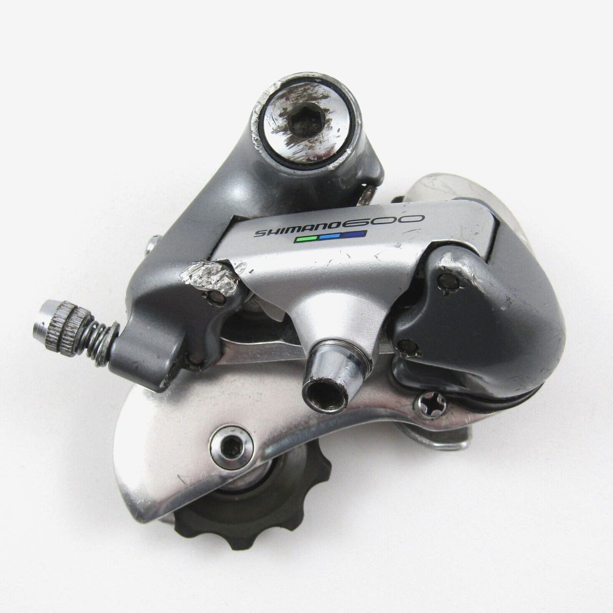 Shimano A500 ローラー台用 Shimano 600 Ultegra tri-color RD-6400 short cage rear derailleur