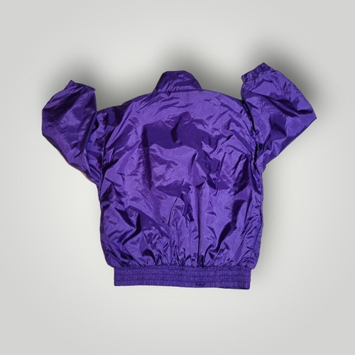 Looney Tunes Vintage Girls Jacket 1998 Tweety Bird Purple Nylon Lightweight Sz8 - Picture 2 of 6