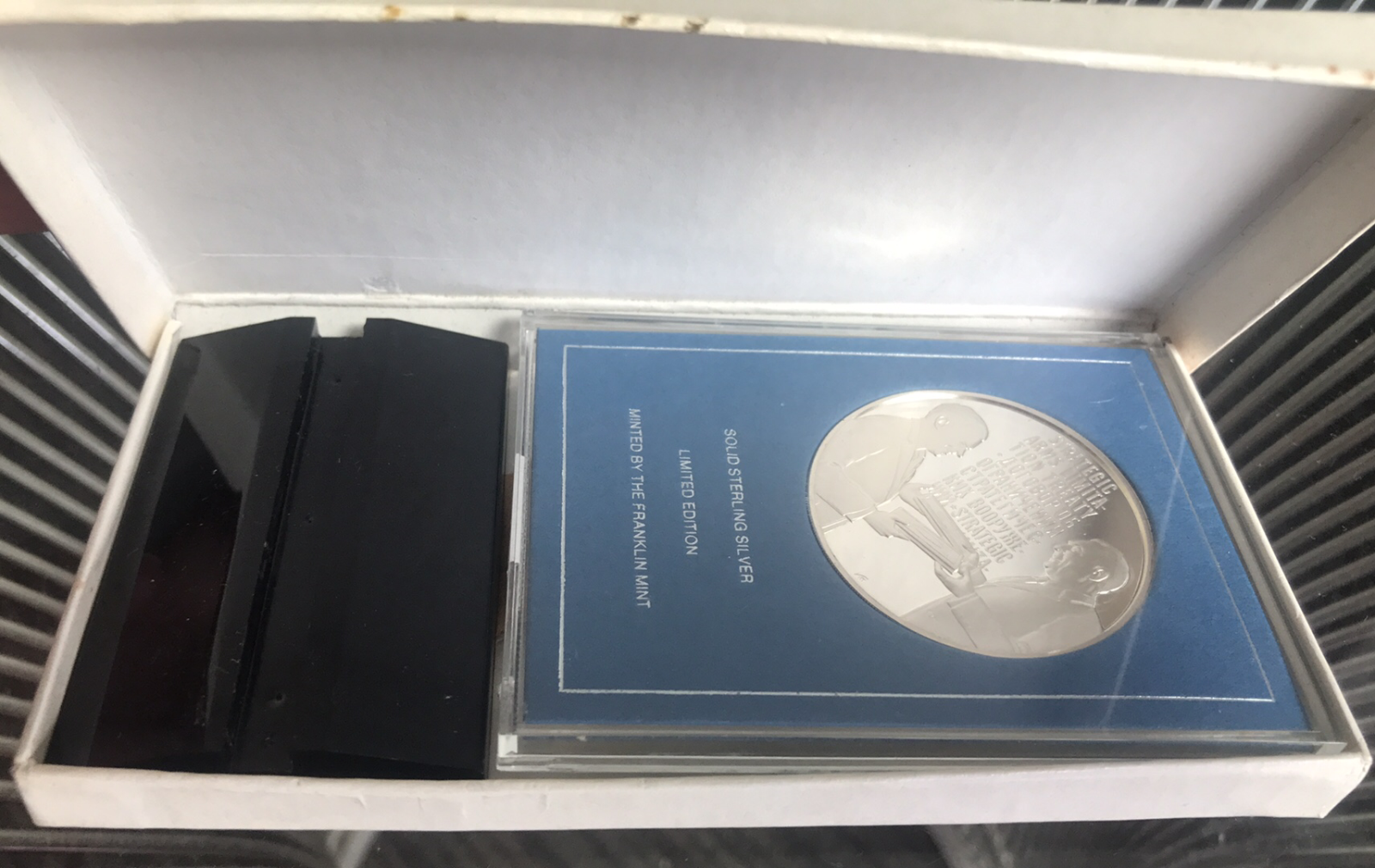 USA US NIXON MEDAL STERLING SILVER 1972 PROOF IN CASE LIMITED ED