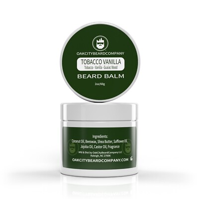 Oak City Beard Co. - (Tobacco Vanilla) Beard Balm - 2oz - Beard Conditioner