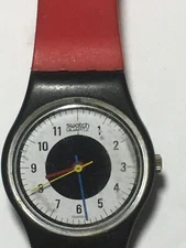 SWATCH Watch Chrono Tech LB104 1984 Vintage Women's 80's Classic Favorite